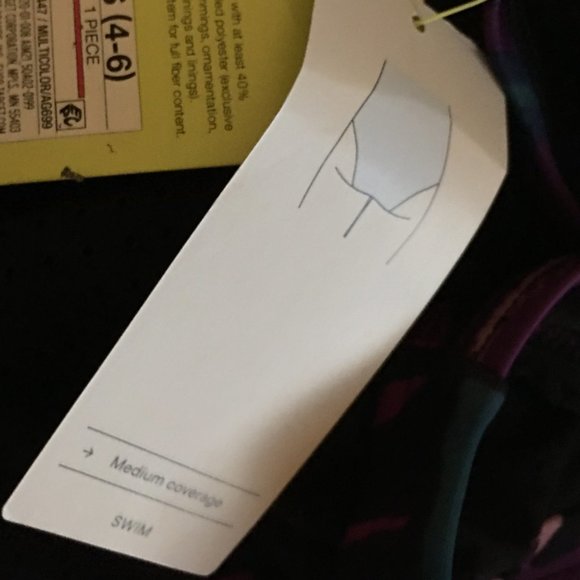 ALL IN MOTION Zip-Front Racerback Laser Cut Back Detail One Piece Swimsu… - Picture 9 of 10